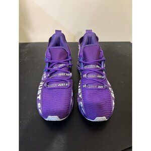 JUST SO SO Purple Trainer Sneakers Women's Shoes Athletic Shoes Size 38